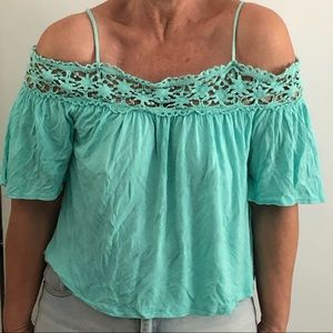 Charlotte Russe off shoulder crop top